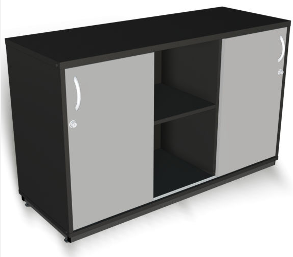 ARMÁRIO BAIXO 2 PORTAS DE CORRER + VÃO 25MM