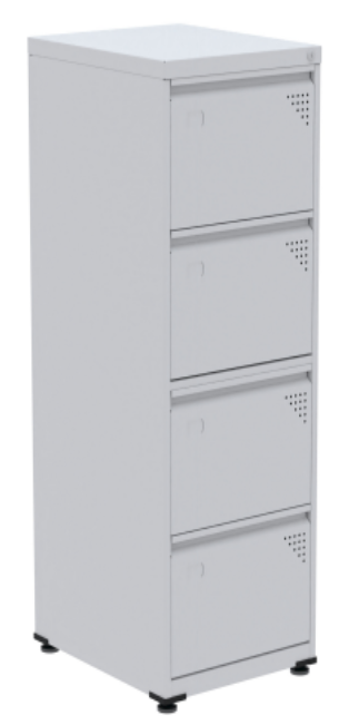 ARQUIVO COM 4 GAVETAS DE AÇO